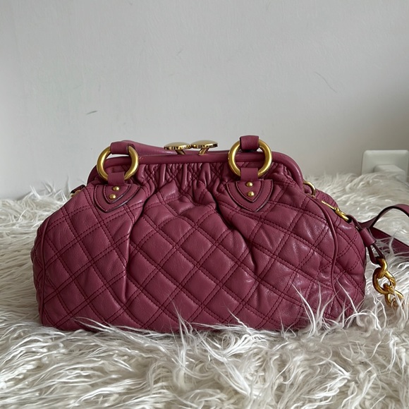 Marc Jacobs Quilted Leather Mini Stam Shoulder Bag PINK color ,looks like new - Picture 1 of 8